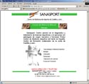 Web de la empresa de formación y masajes Sanasport