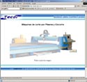 Web de la empresa Tecoi, fabricante de maquinas de corte